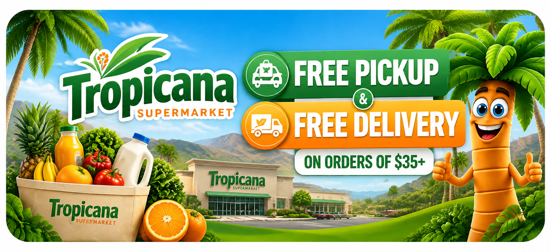 Free delivery with Tropicana Perks